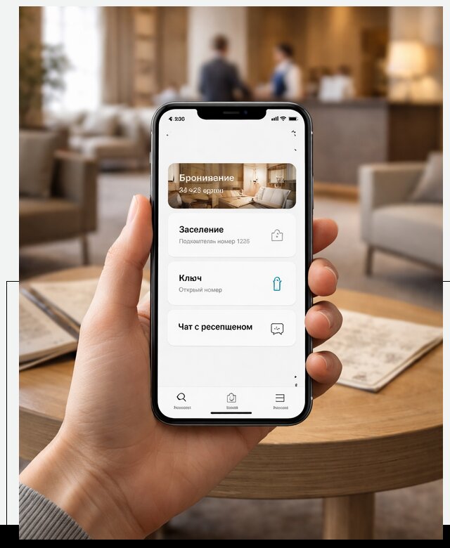 Мобильное приложение для гостей отеля в Ступине, управление сервисом